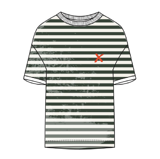 MIAMI Stripe - deep forest 032