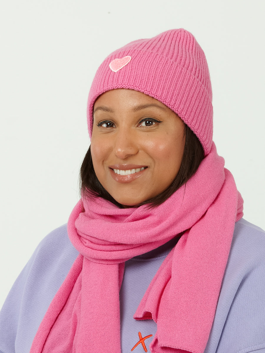 LILLE HEART neon pink