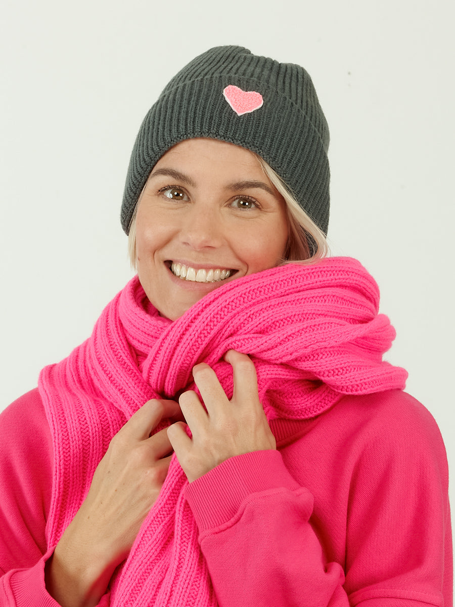 LILLE HEART neon pink
