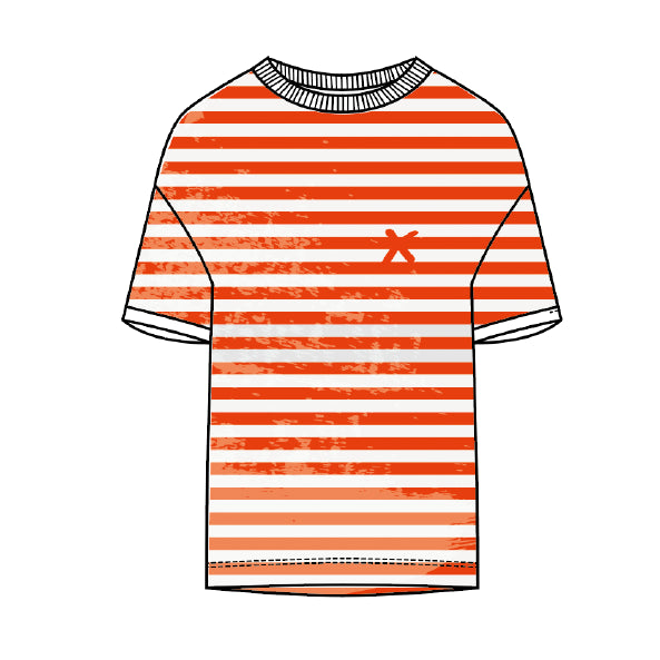 MIAMI Stripe - strong orange 024