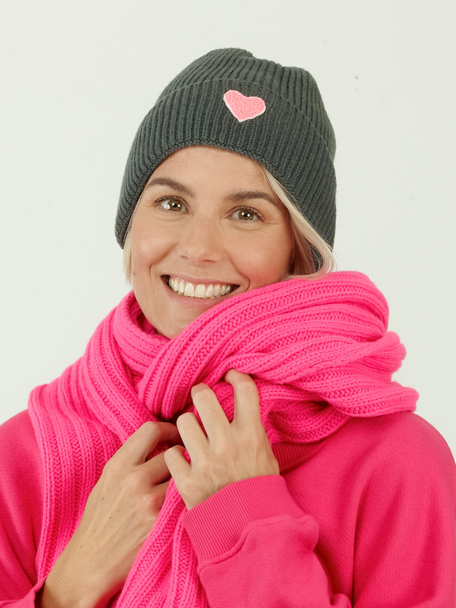 LILLE HEART neon pink