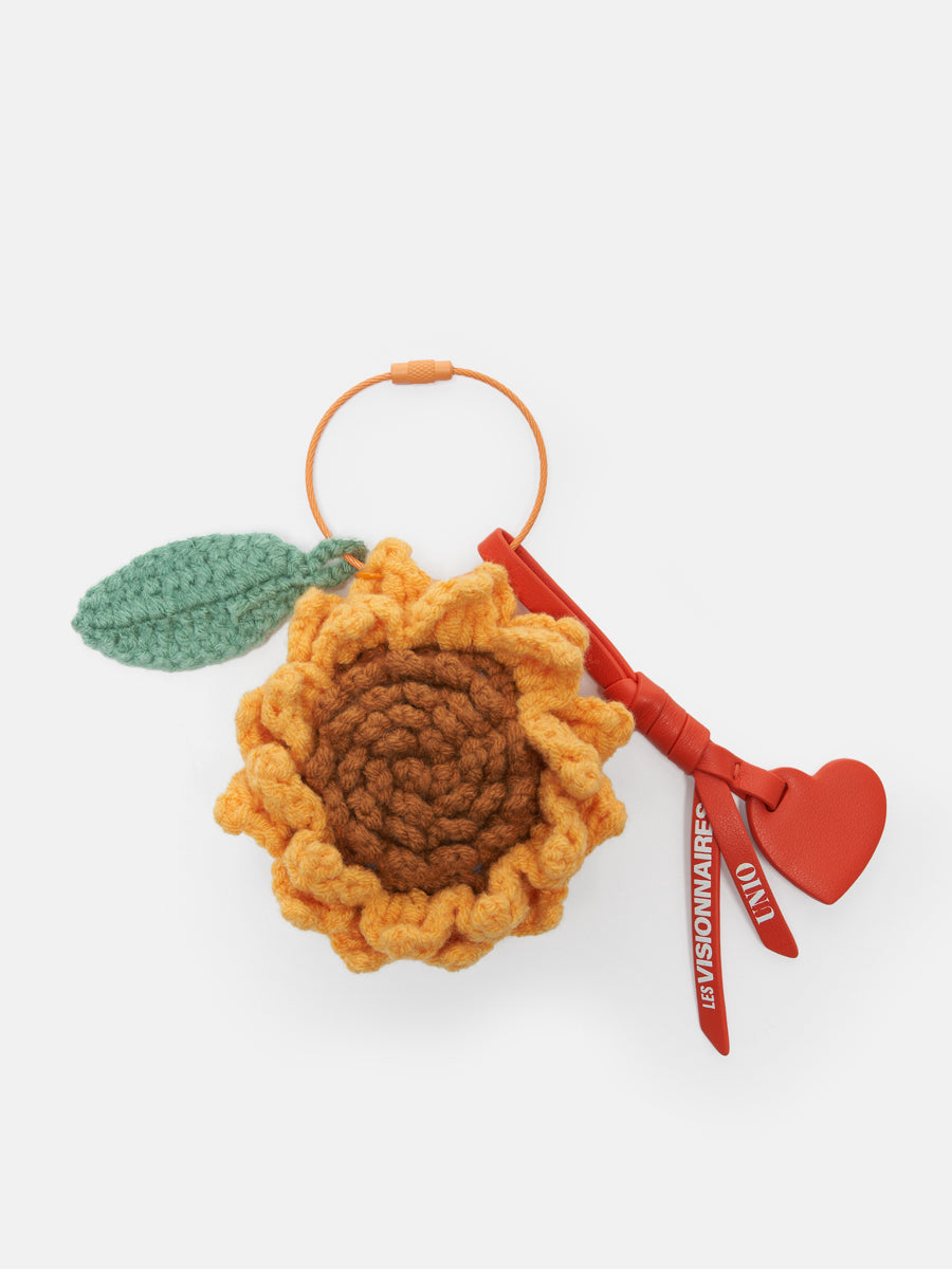 CROCHET BIG SUNFLOWER CHARM - sunflower 12022