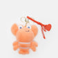 FLUFFY LOBSTER CHARM - peach 9012
