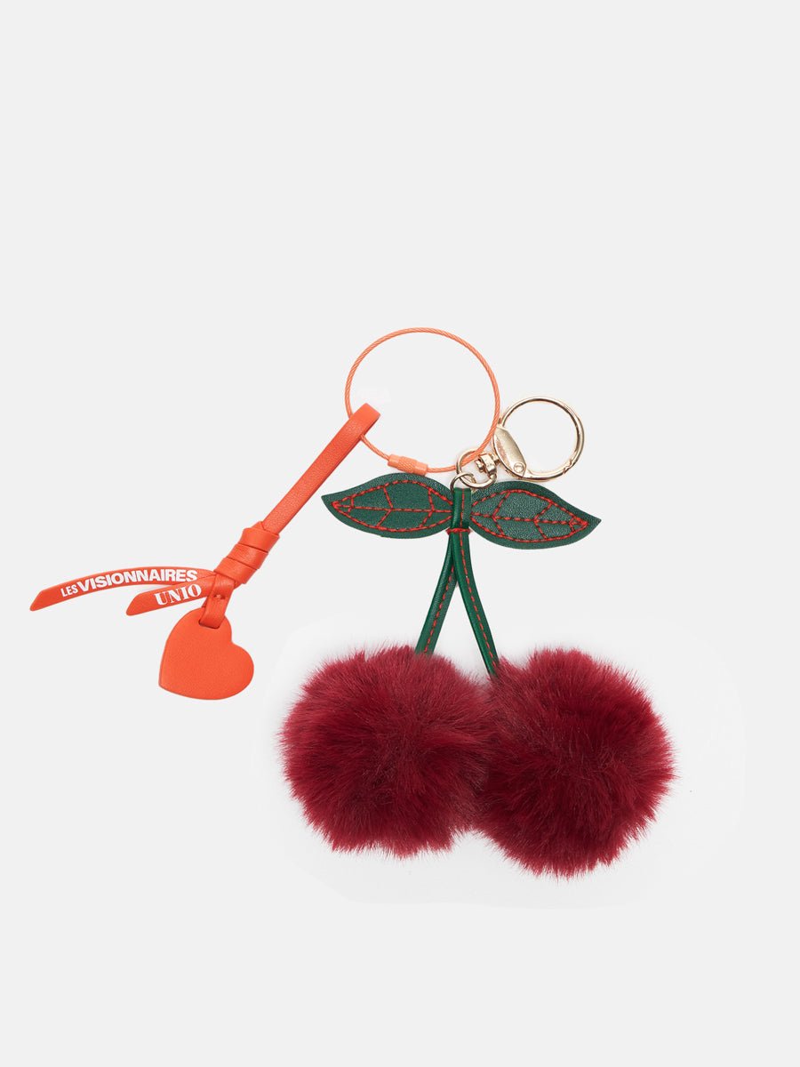UNIO Hamburg ACCESSOIRE BIG FLUFFY CHERRY CHARM - cherry red 9021
