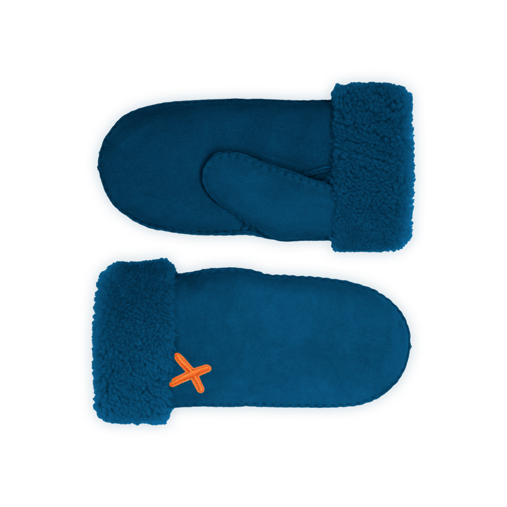 lammfell handschuhe blau UNIO Hamburg